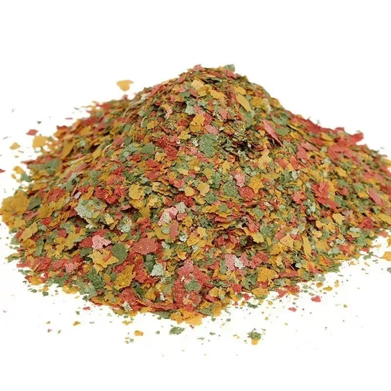 100G/Pack Tropical Ornamental Fish Thin Slice Food Aquarium Fish Feed Fish Seedling Fattening Food Family Fishing Accessories