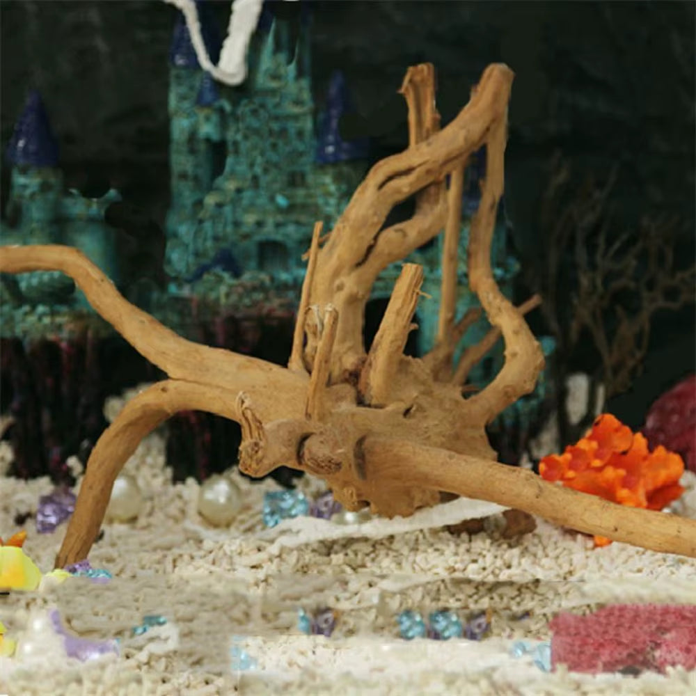 1 Pcs Wood Natural Trunk Driftwood Tree Aquarium Fish Tank Plant Stump Aquarium Fish Tank Ornament Landscaping Decoration