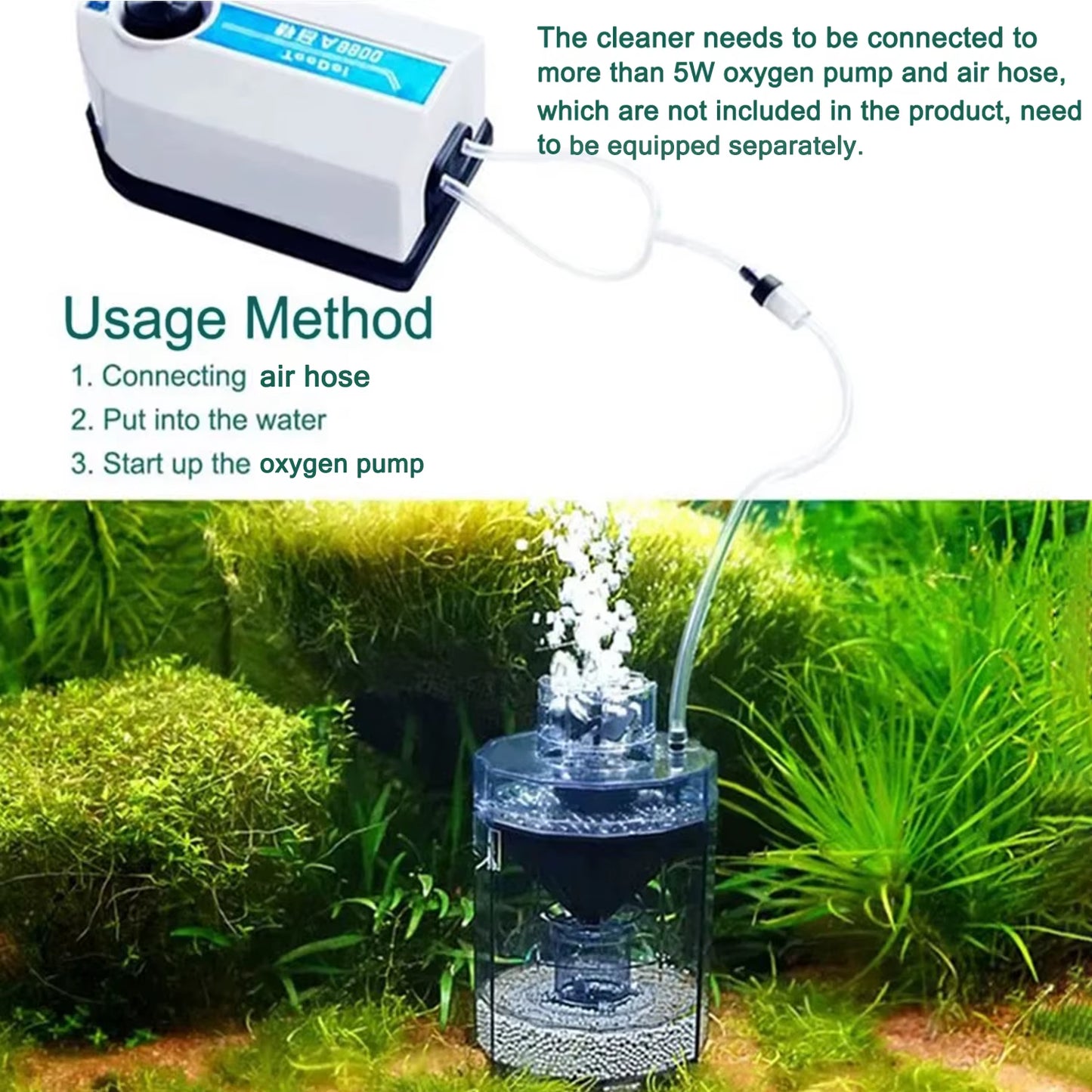 Fish Stool Suction Collector Fish Tank Filter Aquarium Tank Fully Automatic Fish Dung Suction Separator